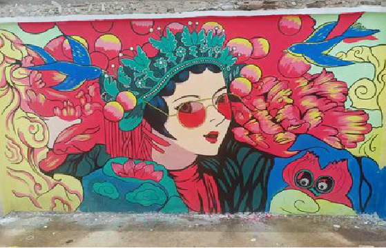 武宣墙体彩绘-网红墙