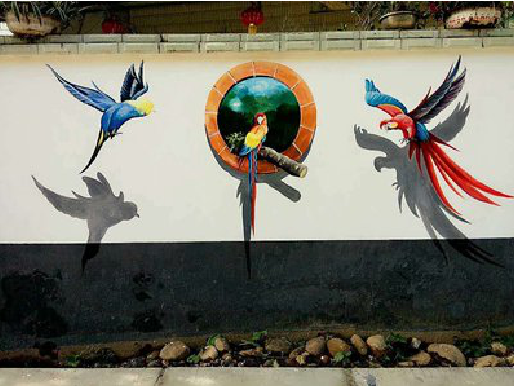 武宣视觉错位-3D墙绘设计