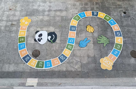 武宣地面游戏彩绘