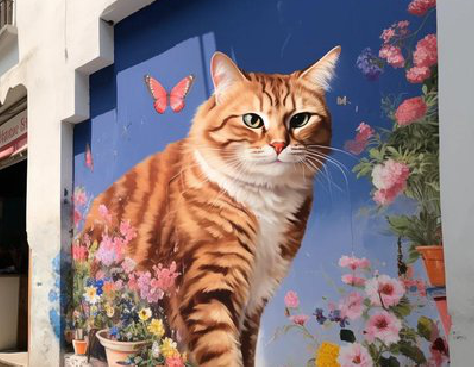 武宣自己绘制有个性的手绘墙