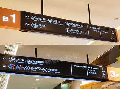 武宣如何通过商场标识牌引导客流分布？