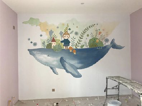 武宣手绘墙的特点及优势。